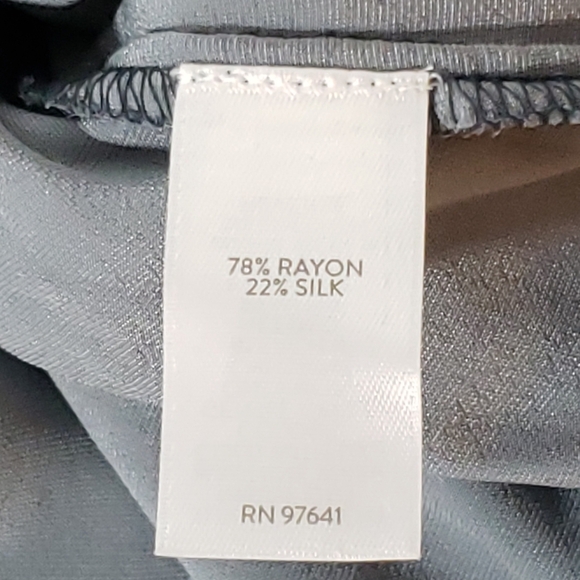 J.Jill Velvet Mockneck Band Collar Buttondown Women's Shirt Top Lux Silk S - Picture 10 of 13